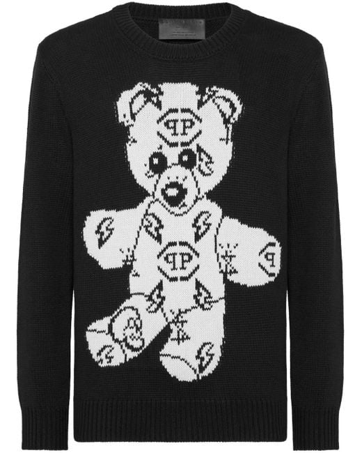 Philipp Plein Pullover Mit Teddy in Black für Herren