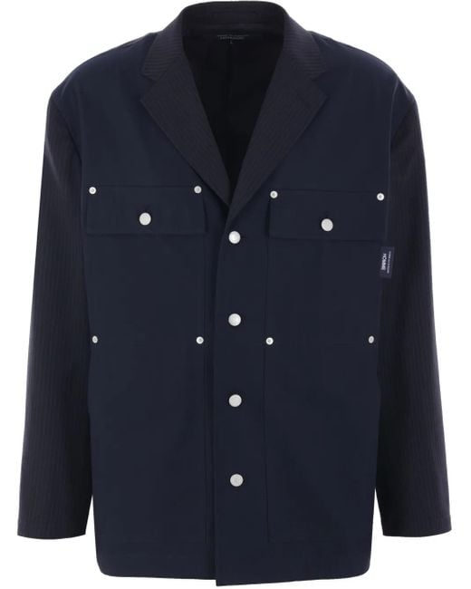 メンズ Comme des Garçons パッチポケット ジャケット Blue