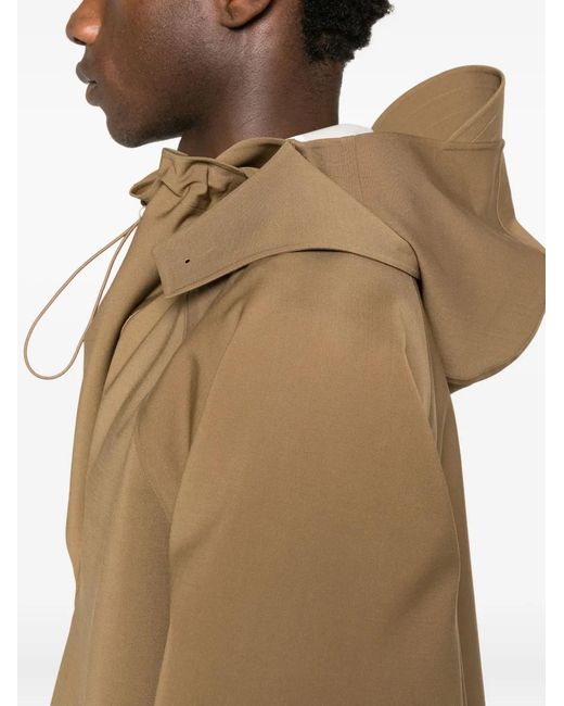 Chaqueta Con Capucha Lacoste de hombre de color Brown