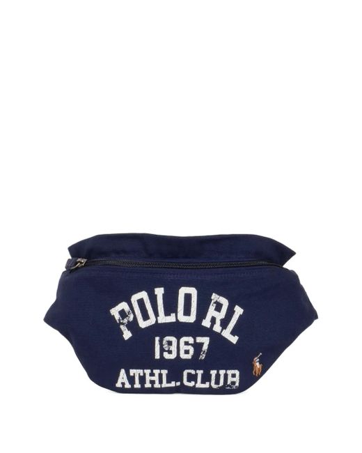 Polo Ralph Lauren Blue Logo-Print Belt Bag for men