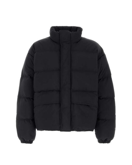 Jil Sander Blue Quilted Down Jacket for men