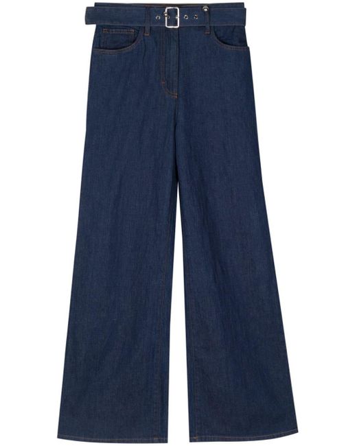 Ports 1961 Blue Wide-leg Jeans