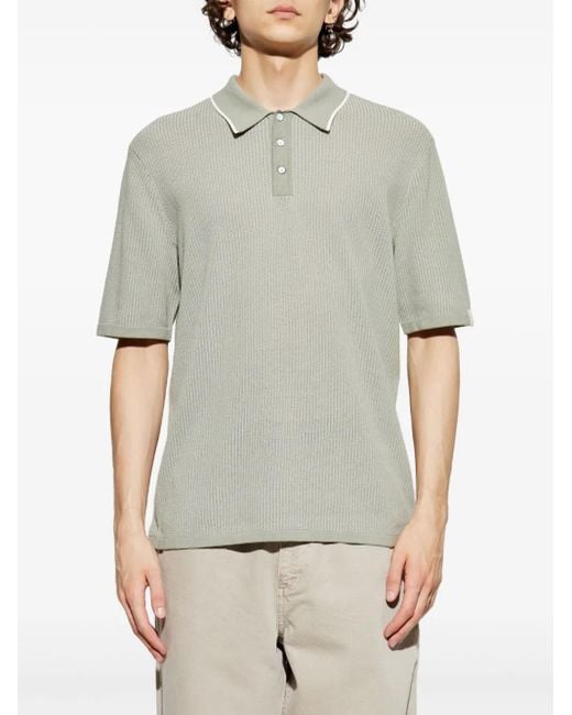 Rag & Bone White Jersey Polo Shirt for men