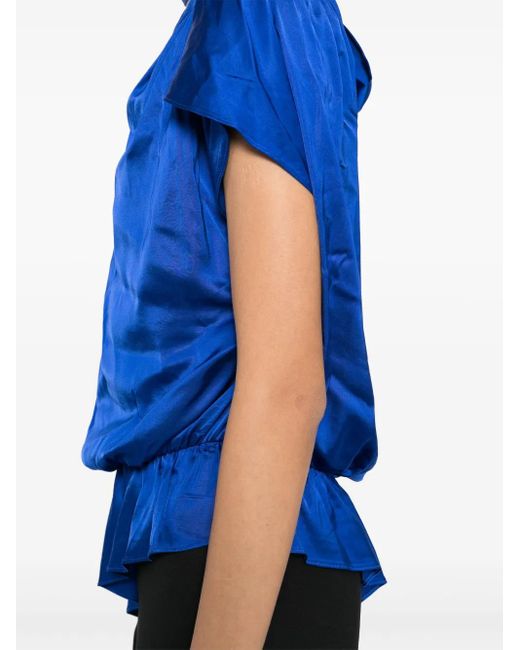 Alice + Olivia Mitsuko Top in het Blue