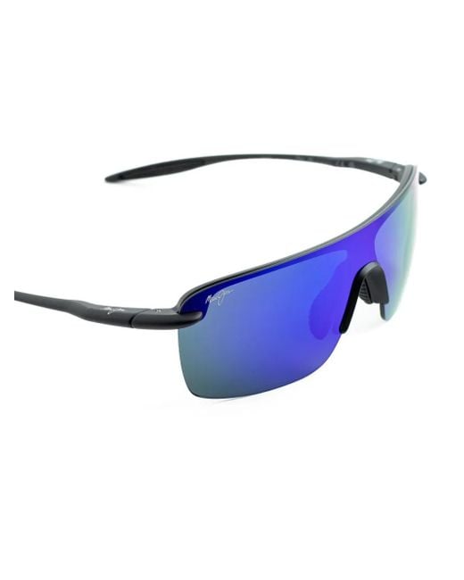Maui Jim Blue Logo-Print Sunglasses