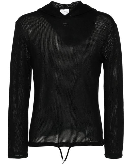Jersey con parche del logo Courreges de hombre de color Black