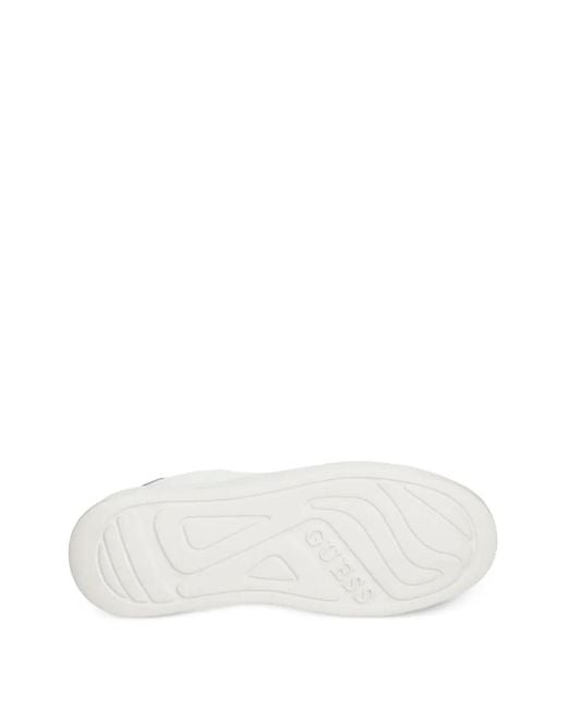 Guess White Elbina Logo-Print Sneakers