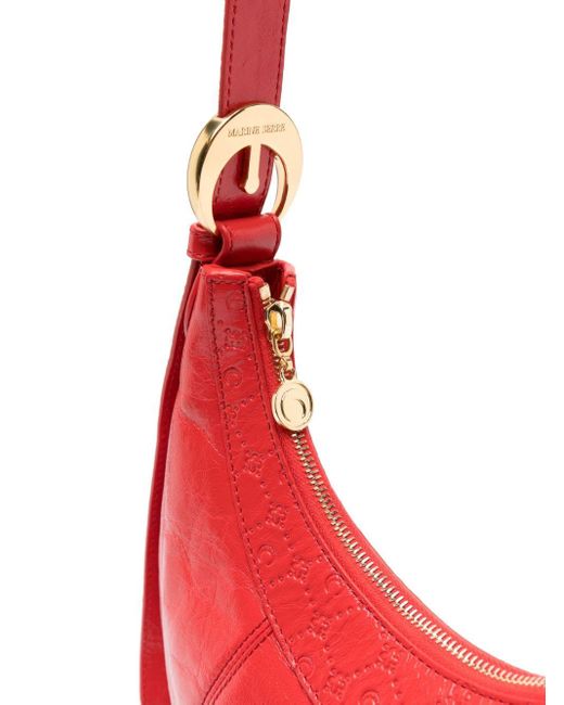 MARINE SERRE Red Eclips Leather Crossbody Bag
