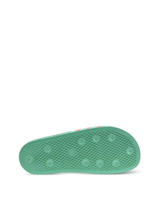メンズ Adidas Adilette "hi-res Green Turbo" サンダル