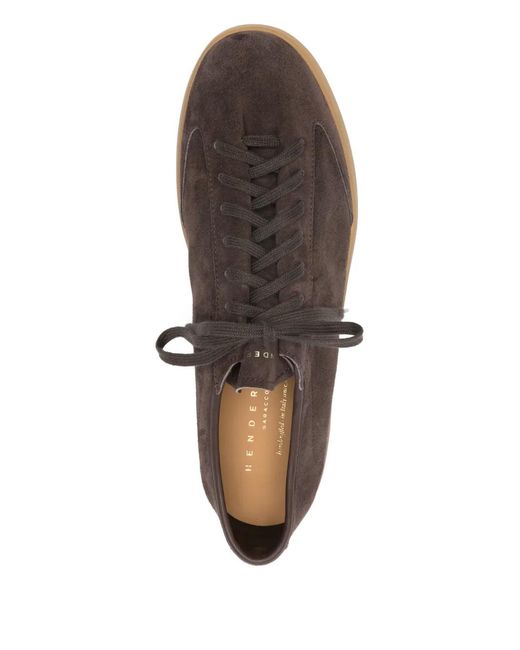 Henderson Brown Lace-Up Sneakers for men