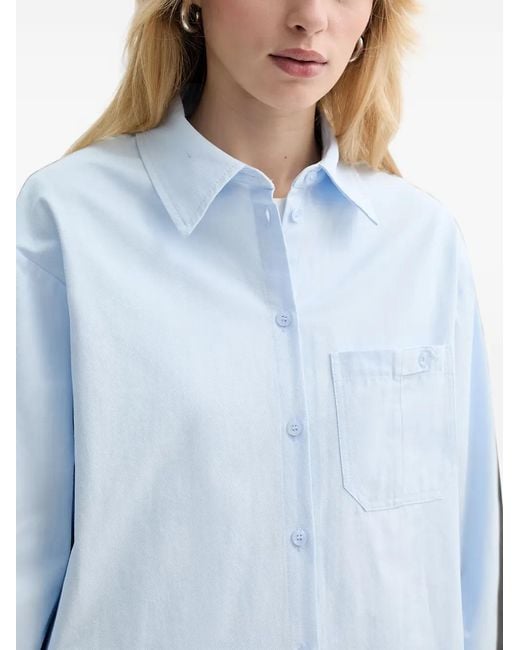 Silvian Heach Blue Pocket Button Shirt