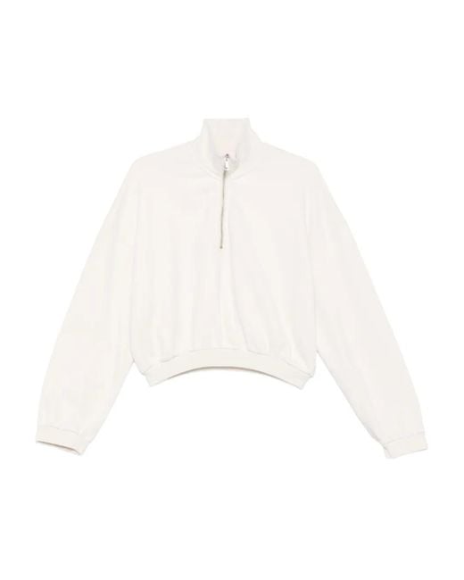Haikure White Half-Zip Sweatshirt