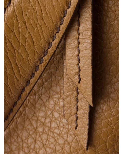 Prada Brown Aimèe Large Leather Shoulder Bag