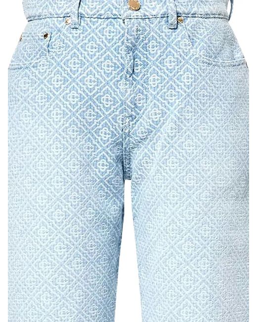 Casablanca Blue Patterned Jeans