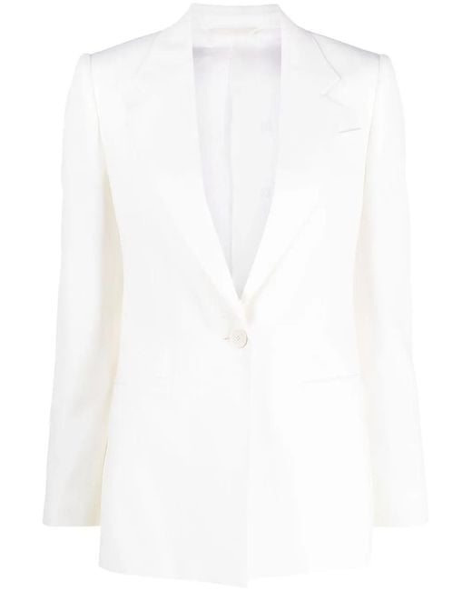 Givenchy Blazer Met Enkele Rij Knopen in het White