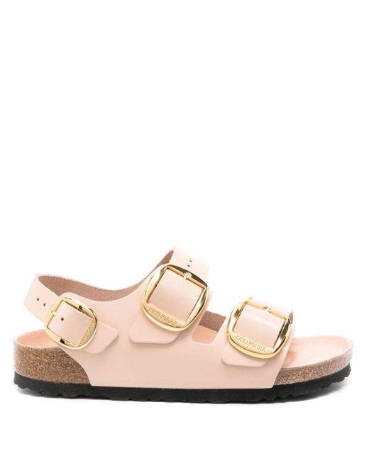 birkenstock big buckle nude
