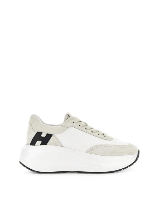 Hogan White Maxi I Active Chunky-Sole Low-Top Sneakers
