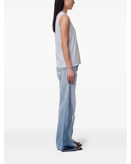 Another Tomorrow White Sleeveless T-Shirt