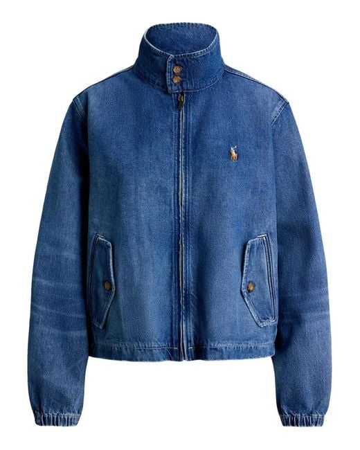 Polo Ralph Lauren Blue Pony-Embroidered Denim Jacket