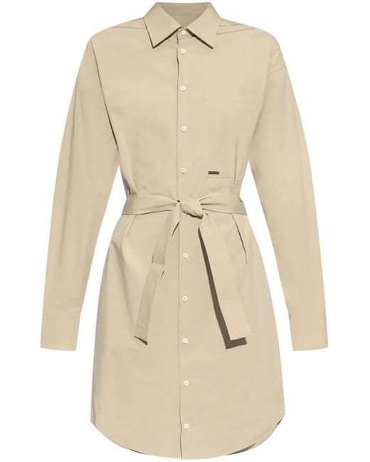 DSquared² Midi-Blousejurk in het Natural