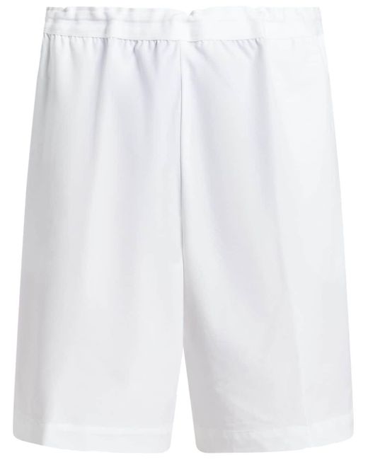 Lacoste White Logo-appliqué Track Shorts for men