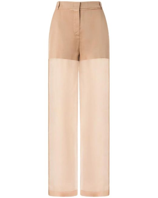 Pinko Natural Wide-Leg Trousers