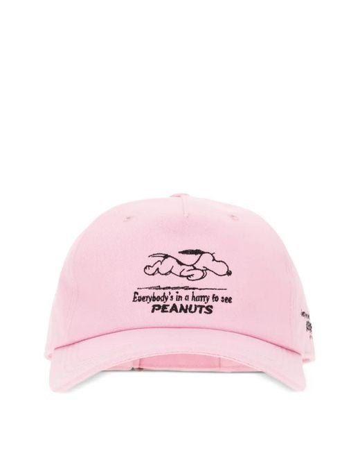 Iceberg Pink X Peanuts Embroidered Cap for men