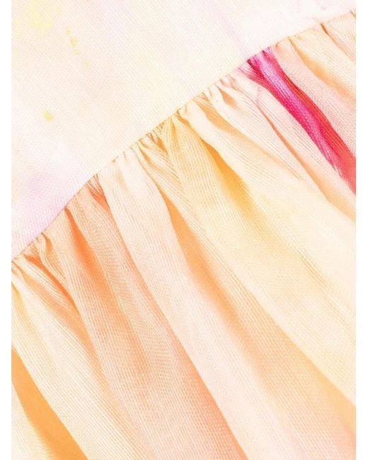 Zimmermann Natural Prima Ruffle Mini Dress