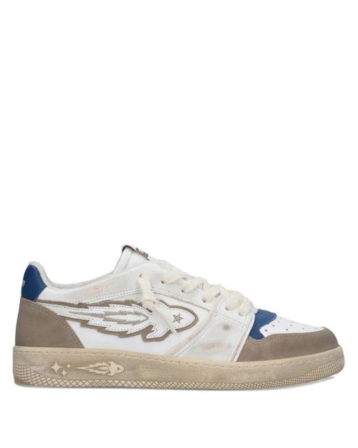 ENTERPRISE JAPAN White Egg Rocket 1 Appliqués Sneakers for men