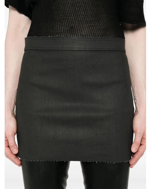 Rick Owens Mini-Spijkerrok in het Black