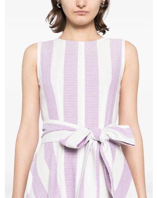 Bambah Purple Striped Dress