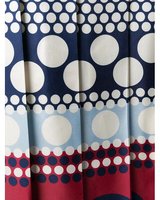 Valentino Garavani Multicolor Stripe And Dot Skirt