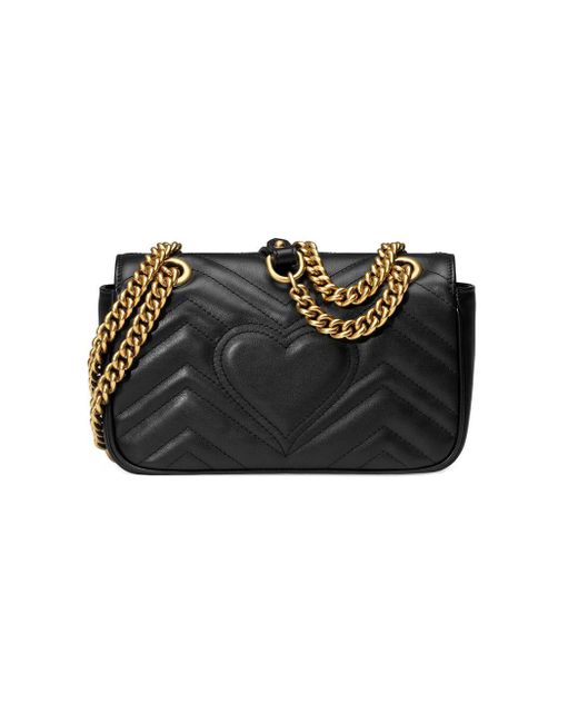 Gucci GG Marmont Kleine Tas in het Black