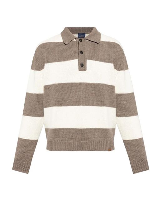 Paul & Shark Gestreifter Pullover in White für Herren