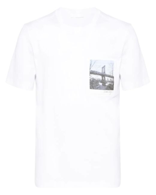 Helmut Lang T-Shirt Met Grafische Print in het White voor heren
