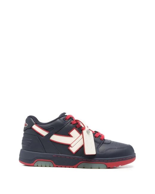 Off-White c/o Virgil Abloh Blue Out Of Office Arrow-Detail Sneakers for men