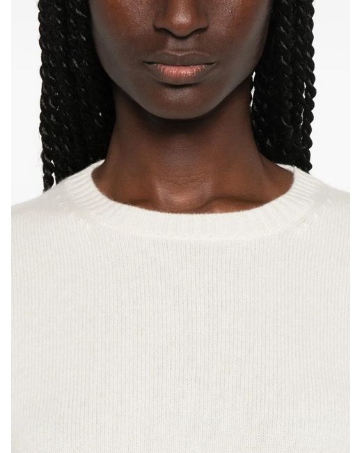 Soft Goat White Oversized Sweater