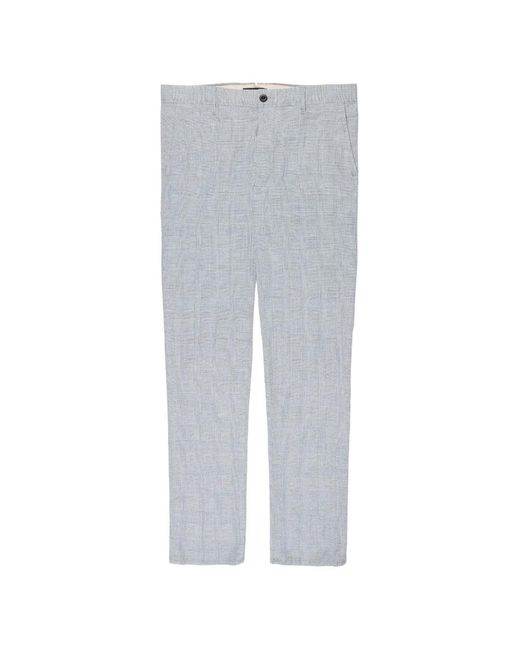Slowear Gray Prince Of Wales Check Trousers for men