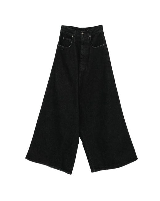 LỰU ĐẠN Black Jean Ample À Coupe Sarouel for men