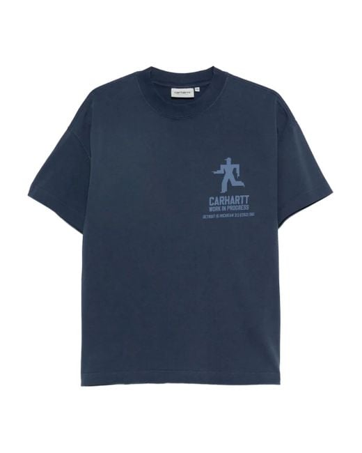 Carhartt Blue Distance Graphic-Print T-Shirt for men