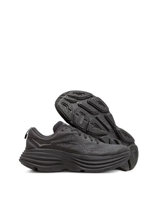 Hoka One One Gray Bondi 8 Ts Caged Sneakers