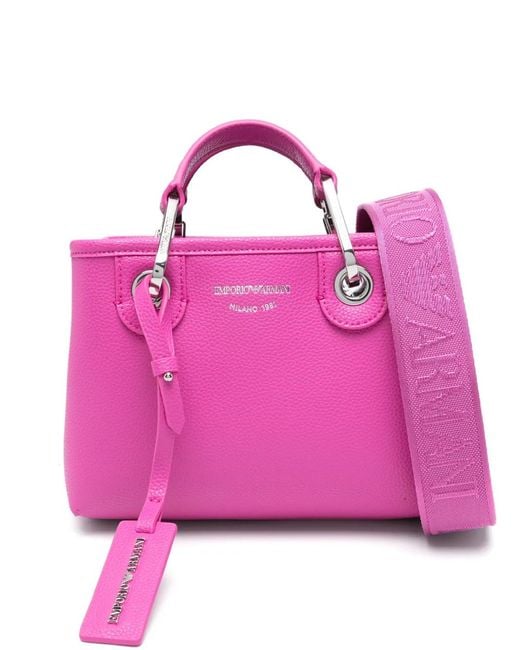 Emporio Armani Pink Logo-Detail Shoulder Bag