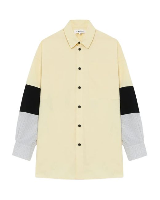 Camicia Con Inserti di Enfold in Natural