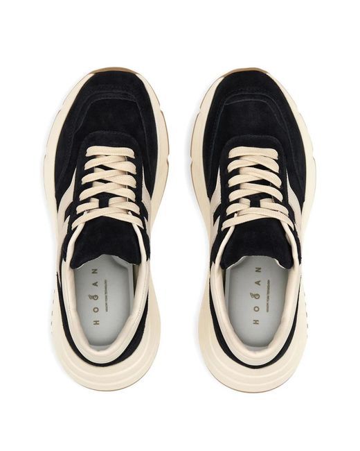 Hogan Black Hi-Fi Leather Sneakers