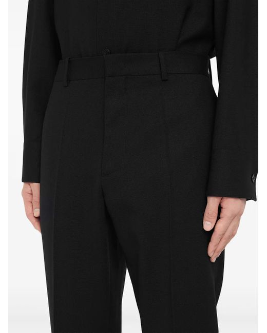 Jil Sander Black Tapered-Leg Trousers for men
