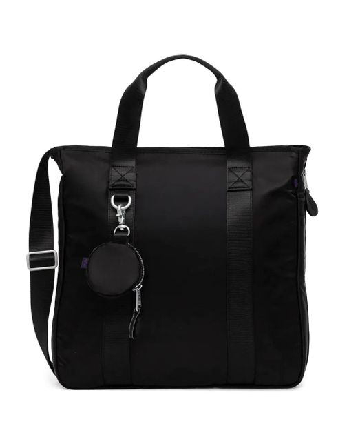 Alpha Industries Black Uv Detachable-pouch Tote Bag