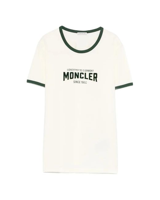 Moncler White Ss T-Shirt