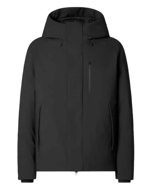 Save The Duck Black Hooded Jacket for men