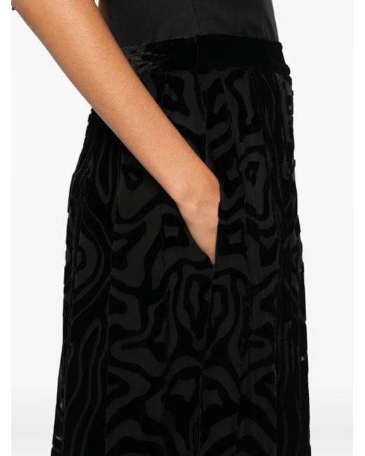 Falda Valleta Con Motivo Ulla Johnson de color Black