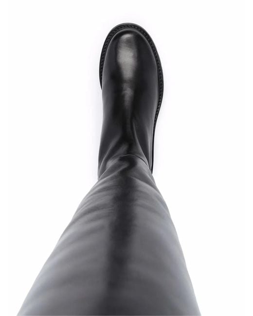 Stuart Weitzman Black 5050 Lift Knee-High Boots